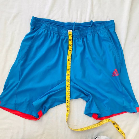 Adidas Blue Fitness Athletic Running Shorts - Picture 8 of 10